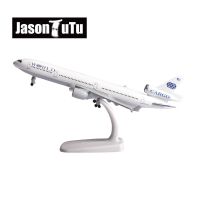 MD-11การขนส่งสินค้าระดับโลก JASON TUTU กระเป๋า20ซม. เครื่องบินจำลองรูปหล่อเครื่องบินจัดส่งแบบจำลองเครื่องบินโลหะ