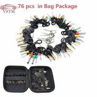 76pcs/set Auto Car Plug Circuit Board Wire Harness Terminal Extraction Pick Connector Crimp Pin Back Needle Remove Tool Set