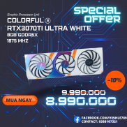 Card màn hình COLORFUL RTX 3070Ti Ultra OC White