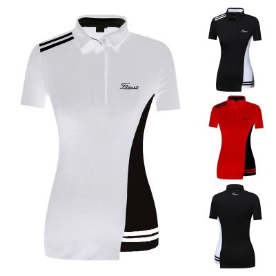 Summer sports new golf ladies T-shirt slim outdoor quick-drying polo shirt breathable tide jersey Scotty Cameron1 Titleist XXIO Le Coq PXG1 Mizuno►