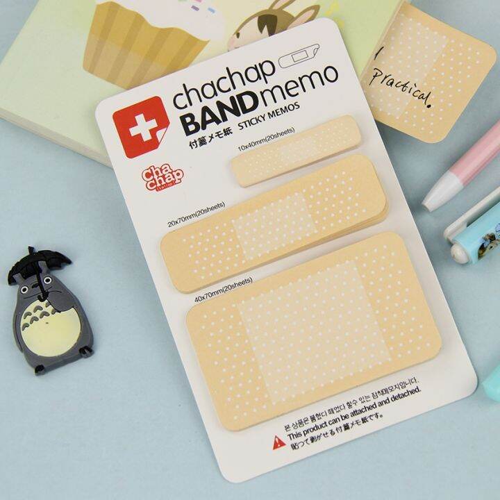 1pc-band-aid-memo-stickers-notes-paper-notepad-kawaii-stationery-office-papeleria