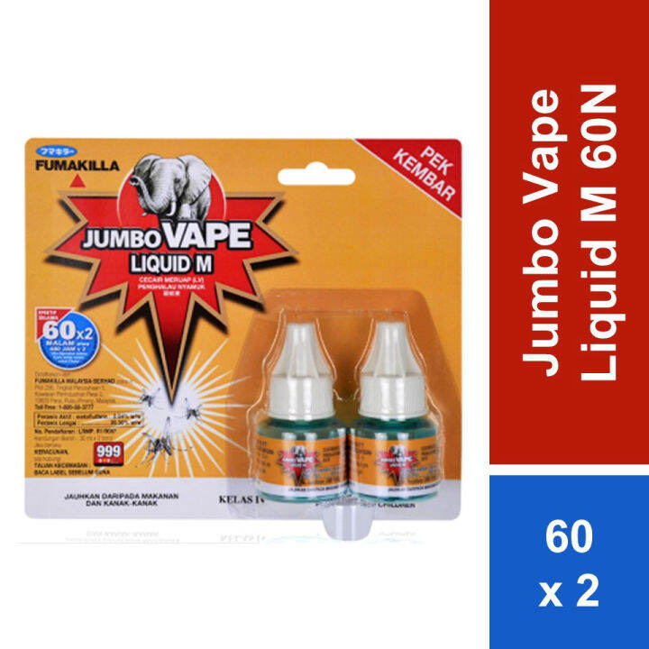 JUMBO VAPE LIQUID REFILL 60NTWIN PACKS Lazada