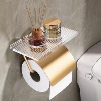 Tissue Holder Light Luxury Bathroom Paper Towel Holder No Punch Toilet Paper Holder Toilet Accessories