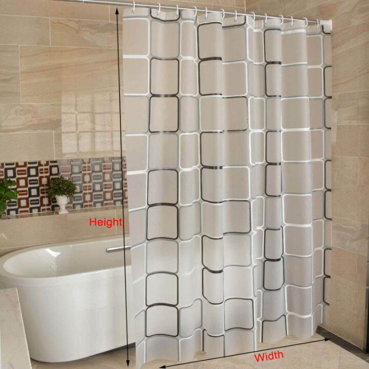 shower-curtain-peva-square-plaid-bath-curtain-waterproof-mildew-curtains-with-hooks-home-durable-curtains-for-bathroom-shower