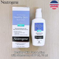 Neutrogena® Healthy Skin Face Lotion with Sunscreen SPF 15, 73 ml นูโทรจีนา โลชั่นมอยส์เจอไรเซอร์บำรุงผิวหน้า พร้อมครีมกันแดด