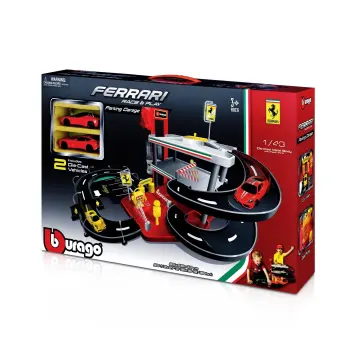 BBurago Garage Playset Street Fire Auto Pista