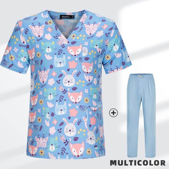 Dental Hospital Scrubs Uniform Suit Beauty Salon Nursing Uniform Lab