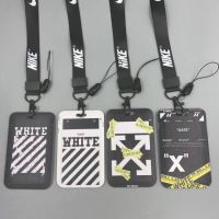 【เตรียมส่ง! ! ! 】Off White Card Holder กระเป๋าใส่บัตรเครดิต บัตรประจําตัว บัตรประจําตัว บัตรประจําตัว บัตรรถบัส ตะขอหัก แฟชั่นสร้างสรรค์ ของขวัญวันเกิด สําหรับนักเรียนชาย