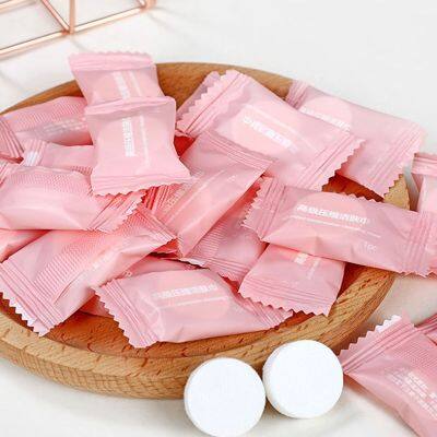 20-50pcs Compressed Towel Travel Outdoor Cotton Non-woven Towel Disposable Face Towel Tablet Cloth Wipes Tissue Makeup Cleaning