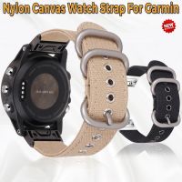 ✣☾✑ สายนาฬิกาผ้าใบไนลอน 22 มม. สำหรับ Garmin Fenix ​​5/5S/5X/6/6S/6X/Fenix ​​3 Series สมาร์ทนาฬิกาเปลี่ยนสายนาฬิกา 20 มม. 26 มม.