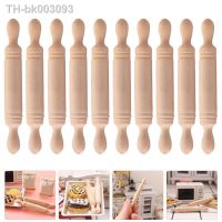 ◊☒◐ 10pcs Mini Wooden Rolling Pin Wooden Rolling Pin Shooting Props House Rolling Pin Models Miniature Scene Pocket Accessories