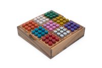 SiamMandalay เกมส์ไม้ เกมกระดาน ซูโดกุ Color Sudoku เกมคลาสสิค เกมการศึกษา  ไอคิว Wooden Sudoku Traditional Family Table Game