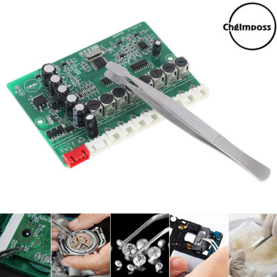 ChgImposs 108สเตนเลสสตีลขัดแหนบปากแบนเครื่องมือสำหรับ Electronics เครื่องประดับ