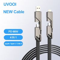 4 In 1 Fast Charging Cable USB A Type C Charger Wire for Samsung Xiaomi OPPO Mobile Phone Tablet Charging Cable for iPhone 13 X Wall Chargers