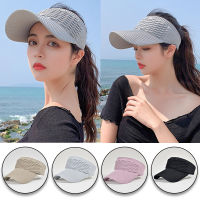 LETIAN Women Summer Sun Visor Empty Top Tennis Hat Anti-UV Protective Outdoor Beach Sport Sun Peaked Cap