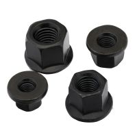 1PCS  Black Flange Clamp Nuts  Hex Flange Plate with Black Padded Cushion Nut Nut M10-M30 Nails  Screws Fasteners