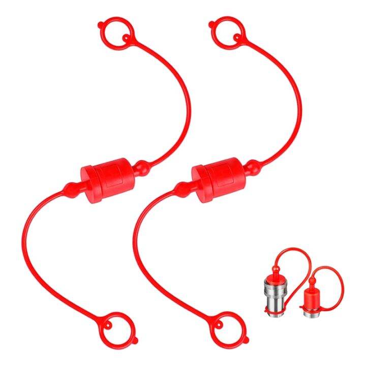 4 Pais Hydaulic Quick Couple Male Dust Cap And Female Plug Cover Pvc Rubber%2f10723462474