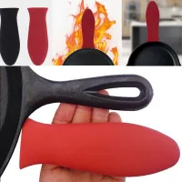 Pot Holder Handle Antislip High Temperature Resistance Potholder Silicone Skillets Grip Cover Anti-scald Kitchen Gadgets Other Specialty Kitchen Tools