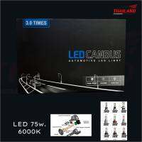 LED 75A  หลอดไฟหน้าติดรถยนต์ LED 75W 6000K 15000LM แพ็ค 1 คู่