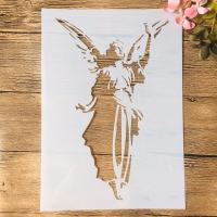 A4 29 ซม. Angel GoddessDIY Layering Stencils ภาพวาดสมุดภาพสี Embossing อัลบั้มตกแต่งแม่แบบ-GHKUG STORE