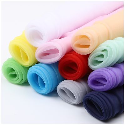 30 Colors Organza Fabric Soft Decoration Skirt Veil Headdress Materials Designer