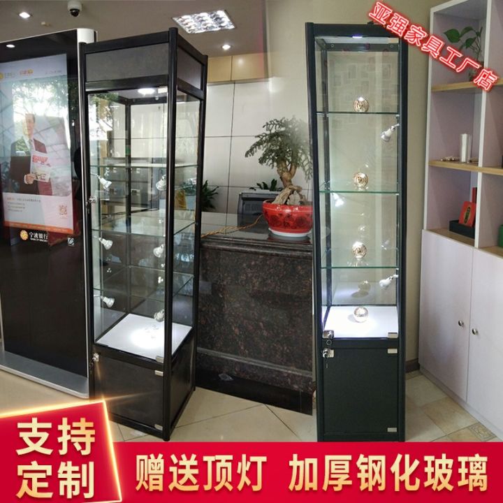 Display cabinet hand-made glass ornaments small cartoon model transparent  cabinet home beauty salon product display cabinet with lock. Lazada PH