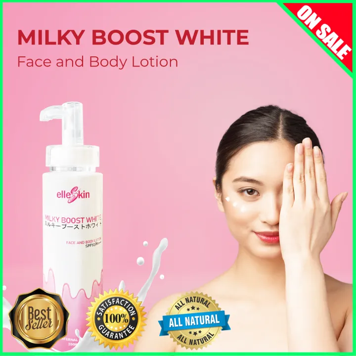 100 ORIGINAL AND PURE ORGANIC ELLE SKIN FACE AND BODY LOTION WITH 10X