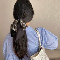 เข็มขัดผูกผมแฟชั่น พรีเมี่ยมซาติน Fairy Bowknot เชือกผมวงกลมเชือกสตรีสตรีมมิ่งหางม้าซูเปอร์