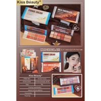 อายแชโดว์ถุงcookie Cream Kiss Beauty อายแชโดว์และบลัชออนในตลับเดียว ถุงcookie No.87204-03AB สินค้ามีพร้อมส่ง