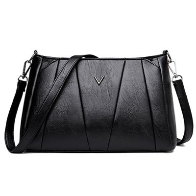 Yogodlns Women PU Leather Small Black square bag Simple Style Shoulder Crossbody Bag simple style purse