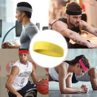 【YF】 Sports Sweatband Headband for Men Women Non-slip Elastic Cotton Hair Band Yoga Running Fitness Headwear Accessories