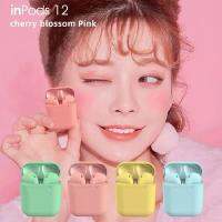 Original inpods12 macaron earphone/bluetooth earphone/wireless earphone headphone with tws in earphone headset 5.0 Bass Earbudsh Touch Pop-up sport i7s i9s Inpods12