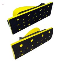 Vacuum Hand Sanding Block 19.8x7cm/7.80x2.76 Pu Foam Hand Grinding Block Dust-free Multi Hole Hook Loop Sanding Disc