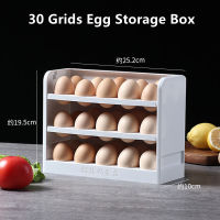 Egg Storage Box Three Layers Creative Flip Refrigerator Egg Storage Holder Organizer Home Kitchen Egg Food Storage Container