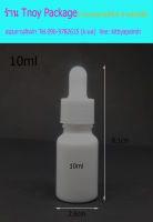 ขวด 10 มล. (12ชุด) 10cc ขวดแก้วอโรม่าขาว 10ml ชุดหยด+ฝาซิลิโคนขาว (น้ำหนัก0.7กิโลกรัม) ร้านTnoy Package บรรจุภัณฑ์ (ส่งสินค้าทุกวัน จ-อ-พ-พฤ-ศ-ส)