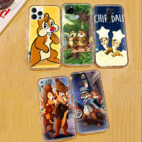 โปร่งใส เคสโทรศัพท์ หรับ iPhone 13 14 G9 Moto 12 G8 Play Mini SE Power Max Plus Pro Protective ปก Chip and Dale