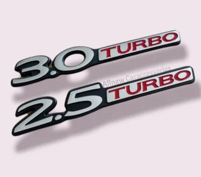 AD.โลโก้ ตัวหนังสือ 2.5 TURBO และ 3.0 TURBO ติดท้ายรถ ISUZU ราคาต่อ1ชิ้น