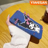 YIWESAN เคสสำหรับ Xiaomi 10T Pro เคสลายการ์ตูน Kuromi เคสดีไซน์ใหม่บางสร้างสรรค์เคสป้องกันขอบสี่เหลี่ยมเคสปลอกซิลิโคนนิ่มเคสกันกระแทก