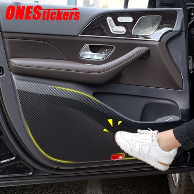 Car Accessories Door Edge Protection Pad Anti-kick Door Mats Cover For Mercedes Benz GLE Class W167 V167 GLE350/GLE450/400d 2020