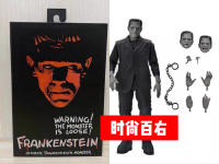 NECA Frankenstein รุ่นขาวดำ 7 โมเดลรูปตุ๊กตานิ้วเคลื่อนย้ายได้ ~