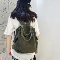 Casual Quality Solid Color High Quality Canvas School Bag Female Handbags For Women Backpack Designer Sac A Main