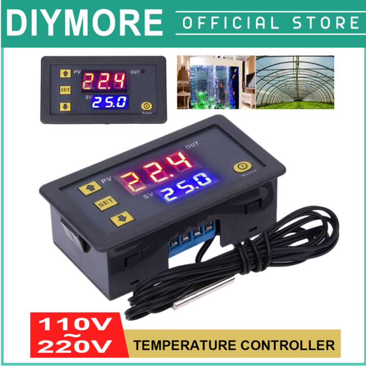 Seasboat W3230 Mini Digital Temperature Controller LED Display