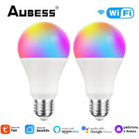 Tuya 15วัตต์ LED สมาร์ท WiFi หลอดไฟ E27 B22 RGBCW หลอดไฟ LED หรี่แสงได้เมจิกหลอดไฟสมาร์ทชีวิตควบคุมสนับสนุน Alexa Home อลิซ