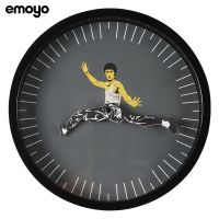 ◆◐ Bruce Lee Kung Fu Personalized Wall Clock Mute Home Clock Decorative round Clock Wall Clock