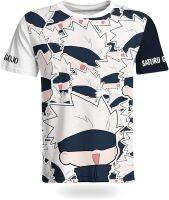 Anime Cute Style T-Shirt Summer Cotton Short Sleeved Tee Print Casual Loose Crewneck Top Unisex