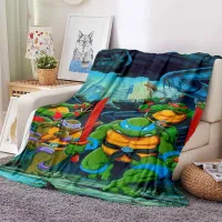 Ninja Turtle Movie Blanket Sofa Office Lunch Cover Blanket Bed Air Conditioning Blanket Soft and Comfortable Customizable  10