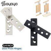 Sayayo Swivel Door Hinge 360 Degree Swivel Shaft Stainless Steel Durable Concealed Household Furniture Door Hinge 2 Pcs