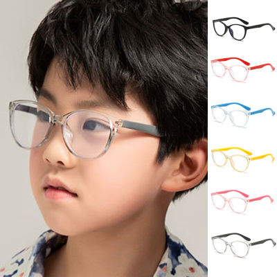 เวอร์ชั่นเกาหลีของแว่นตาป้องกันแสงสีฟ้าที่เรียบง่ายสำหรับเด็กชายและเด็กหญิง