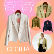 Áo blazer nữ dài tay dáng ngắn lỡ CECILIA Design
