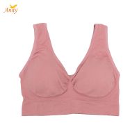 Sport Bra Anny (ไร้โครง) แบบสวม หลังตัว U เนื้อผ้านุ่มกระชับ ใส่สบาย รหัส w049